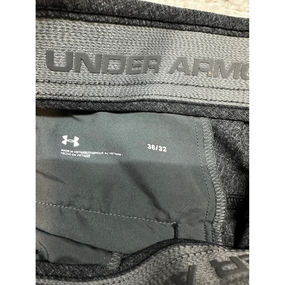 Under Armour Golf Pants Mens 36x32 Gray Performance Heathered Match Play